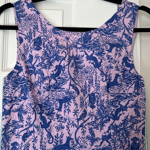 Lilly Pulitzer Mila Shift Dress Lilac Freesia Safari As I Can See Size 2 Stripe - Picture 3 of 8
